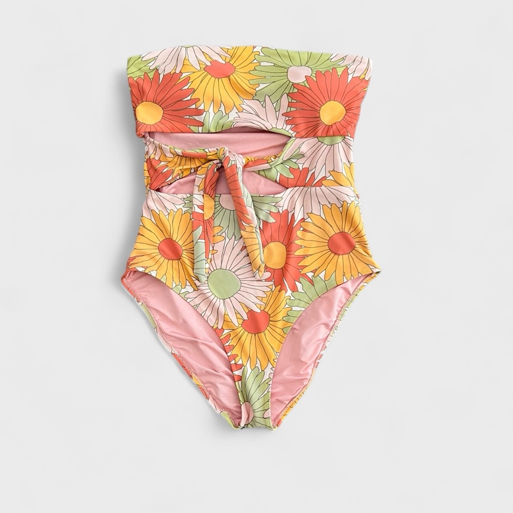 Aerie One Peice Floral Bikini